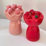  Hộp Sứ Đựng Cây Ghim Trái Cây Hoa Hồng 