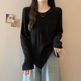  Áo thun dài tay họa tiết ánh sáng hai chiều 