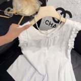  Áo Sơ Mi Kiểu Cổ Trễ Vai Có Bèo 