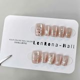  Móng Giả Noel Vuông Đơn Giản 