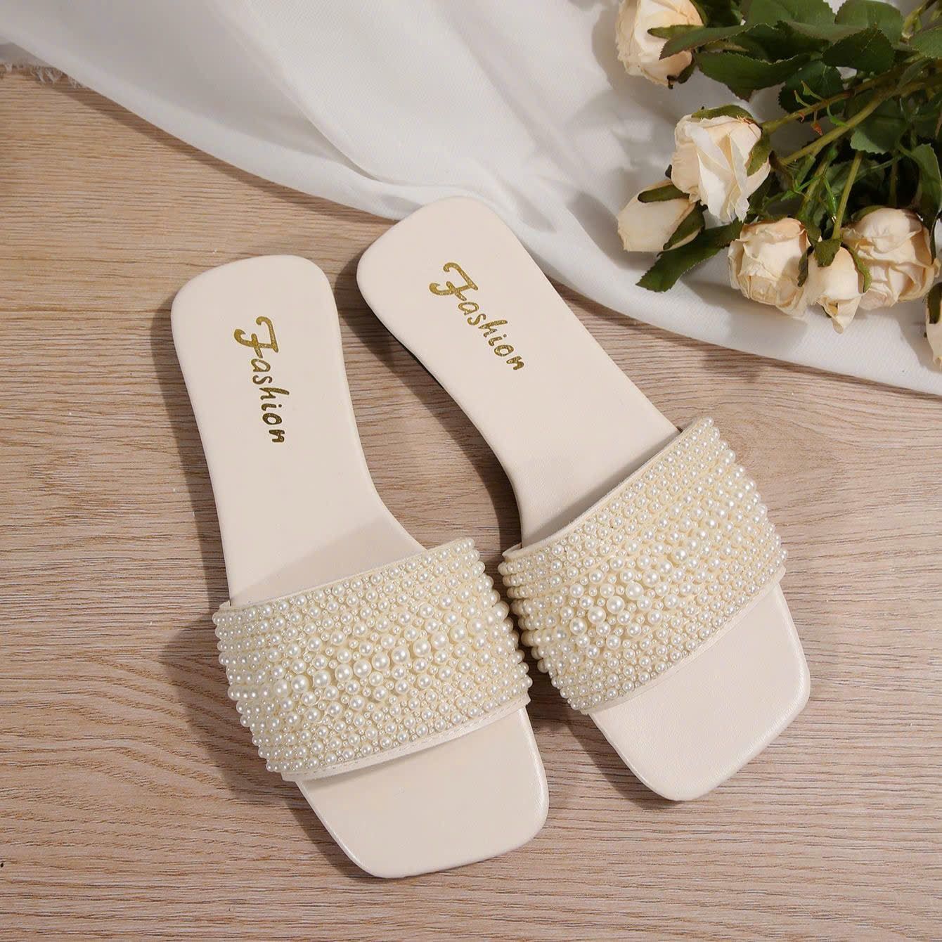  Dép Bệt Quai Ngang Trân Châu Nữ 