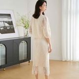  Set Áo + Chân Váy Ren 