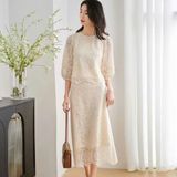  Set Áo + Chân Váy Ren 