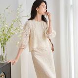  Set Áo + Chân Váy Ren 