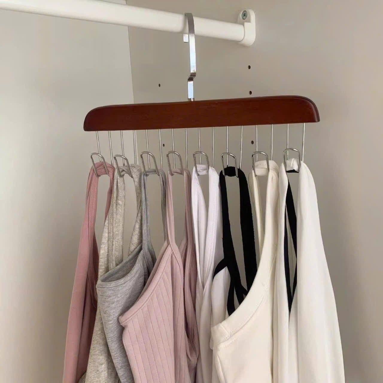  Móc Gỗ Treo Đồ Lót Áo Ngực Áo 2 Dây 