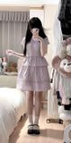  Váy Đầm Tím Nhạt Kiểu Hàn Quốc 