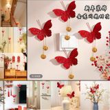  Cánh Bướm Đỏ Kim Tuyến Trang Trí 