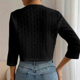  Áo Khoác Nữ Thắt Eo Viền Sóng 