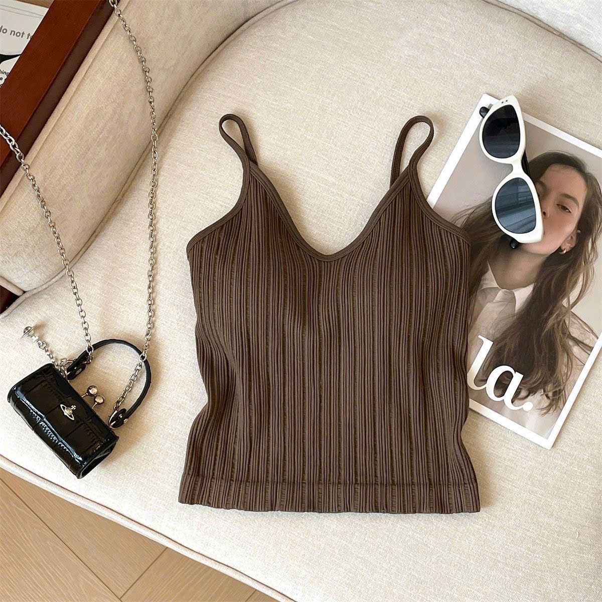  Áo Bra 2 Dây Ba Lỗ Có Đệm Ngực 