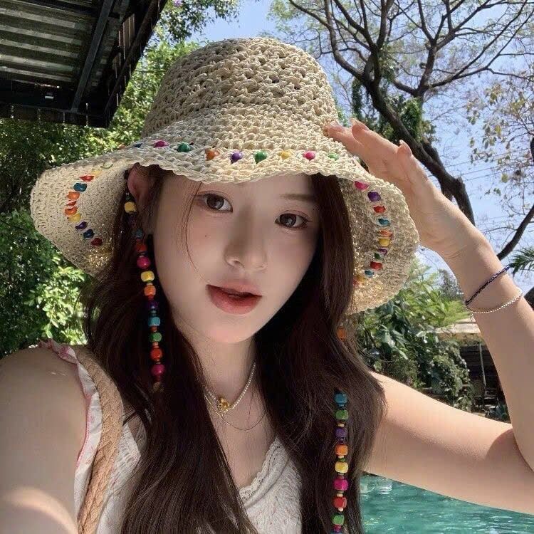  Nón Đi Biển Thời Trang Có Dây 