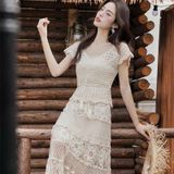  Set Áo + Váy Dệt Kim Nhẹ Nhàng 