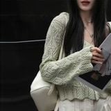  Áo Khoác Len Nữ Có Mũ 