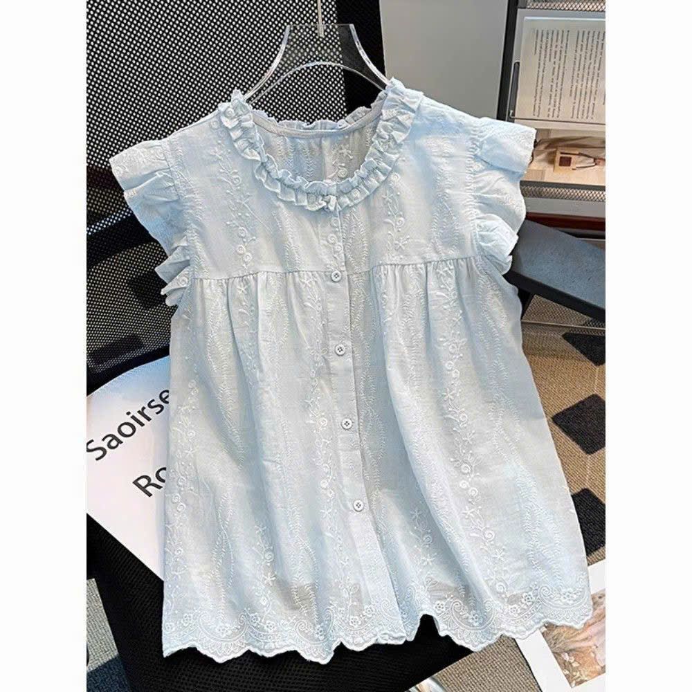  Áo Babydoll Cánh Tiên Cổ Bèo 