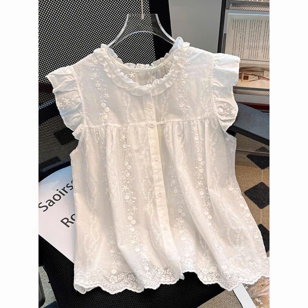  Áo Babydoll Cánh Tiên Cổ Bèo 