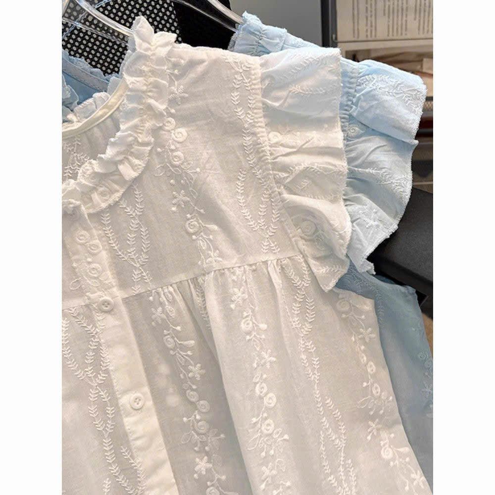  Áo Babydoll Cánh Tiên Cổ Bèo 