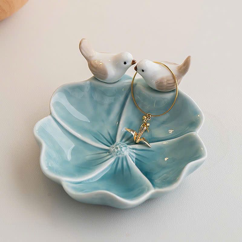  Dĩa Sứ Đôi Chin Đựng Trang Sức 