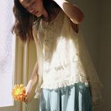  Set Áo Ren Xô Thêu Hoa 