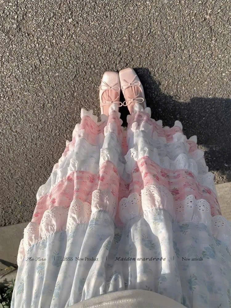  Chân Váy Xếp Ly Dài Nhiều Tầng 