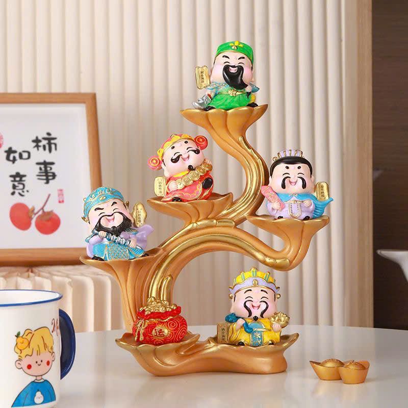  Bộ Tượng Ngũ Phúc Thần Tài Cao Cấp 