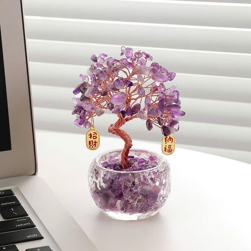  Chậu Cây Đá Thạch Anh Chiêu tài 