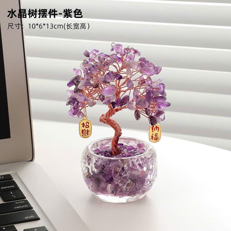  Chậu Cây Đá Thạch Anh Chiêu tài 