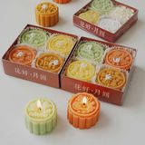  Set 4 Nến Thơm Trang Trí Bánh Trung Thu 