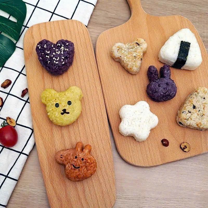  Bộ 5 KHUÔN ÉP CƠM SUSHI CƠM NẮM 