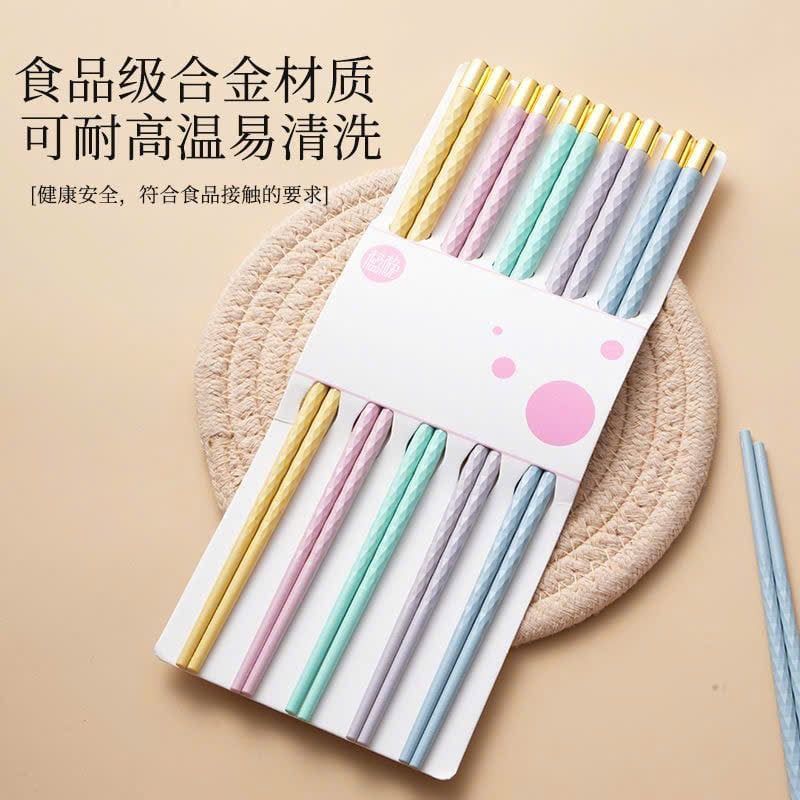  Set 5 Đôi Đũa Sợi Thuỷ Tinh Cao Cấp 