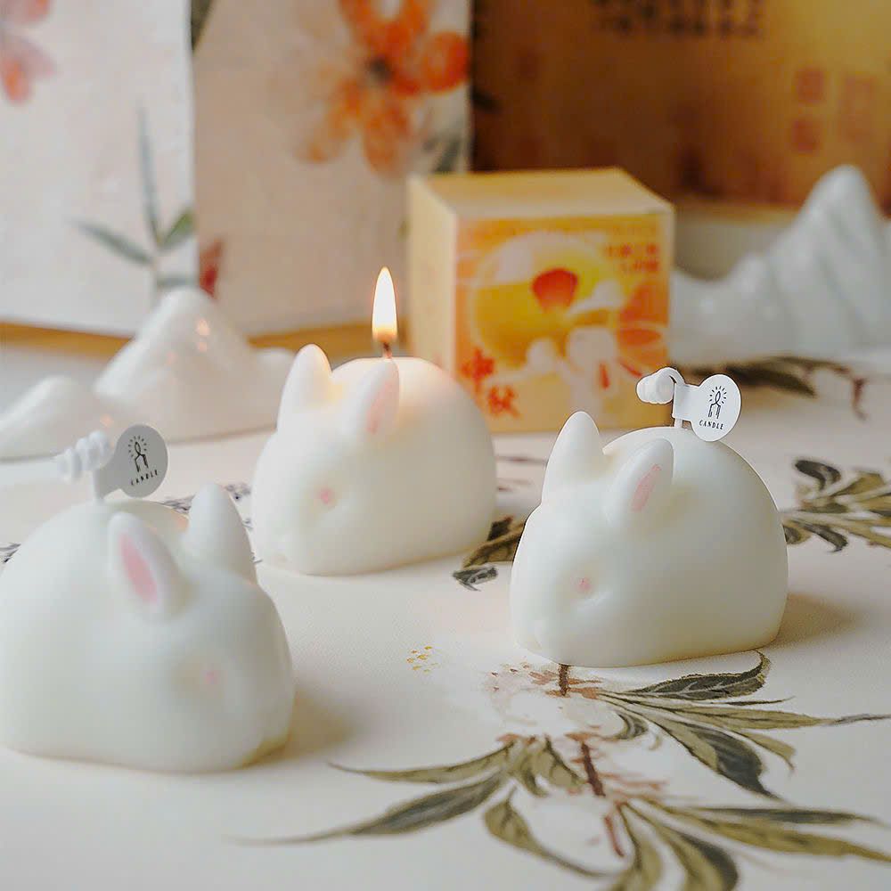  Nến Thơm Hình Thỏ Dễ Thương 