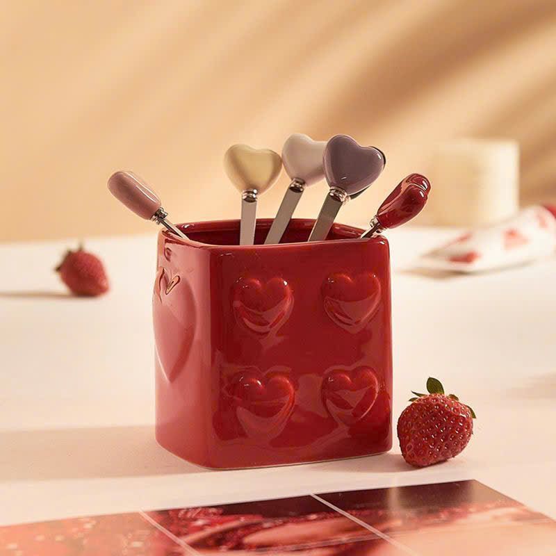  Bộ Hộp Đựng Nĩa Hoa Quả 