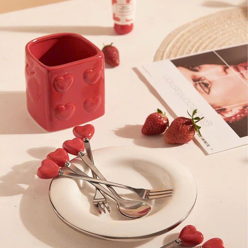  Bộ Hộp Đựng Nĩa Hoa Quả 