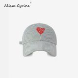  Nón Lưỡi Trai Thêu Trái Tim 