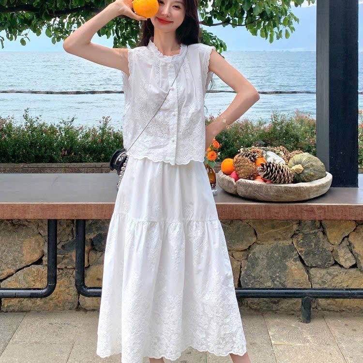  Set Váy Liền Dáng Dài + Áo Hoa 