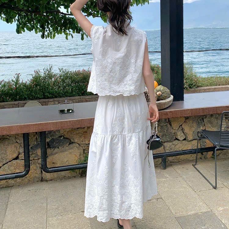  Set Váy Liền Dáng Dài + Áo Hoa 