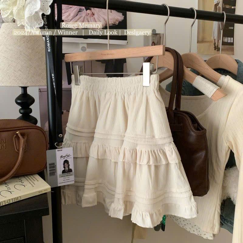  Set Chân Váy ren Xòe Xếp Tầng 