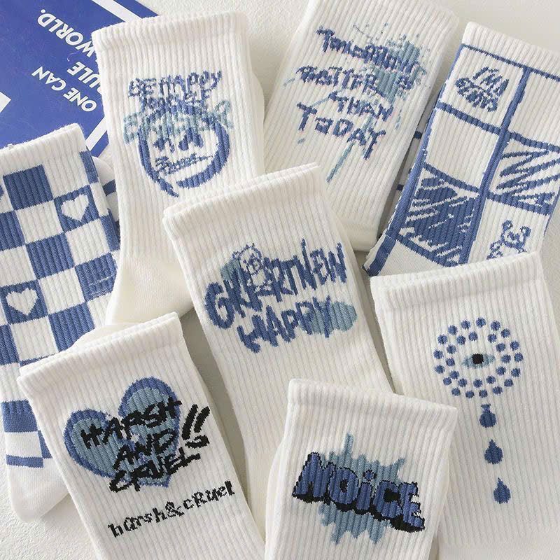  Vớ Tất Nam Nữ Unisex Cổ Cao 