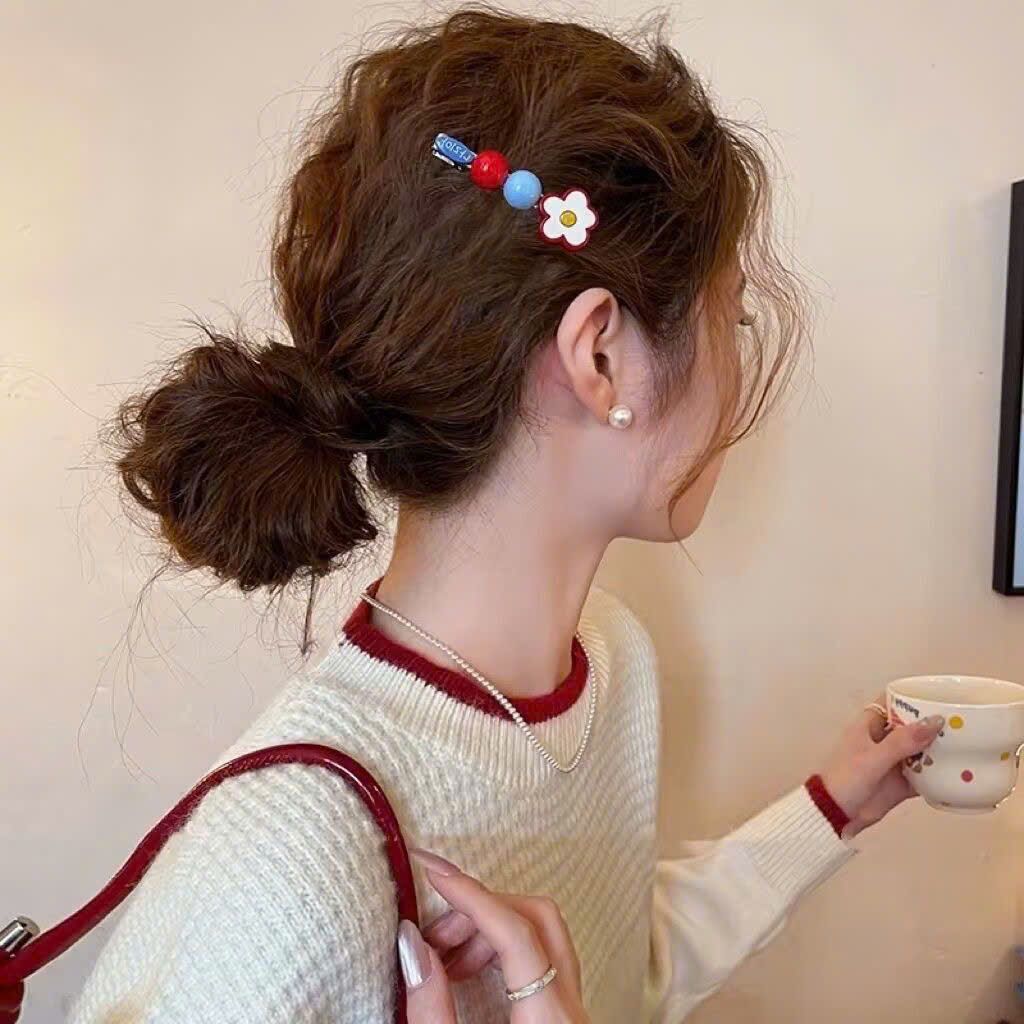  Kẹp Tóc Hoa Và Hạt Dễ Thương 