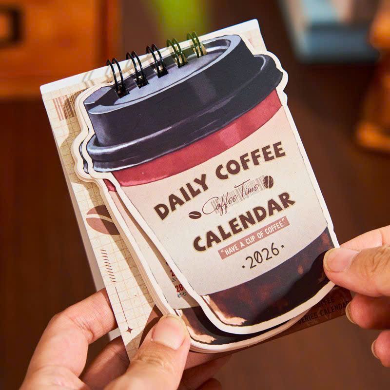  Lịch Mini 2026 Mẫu Cà Phê 