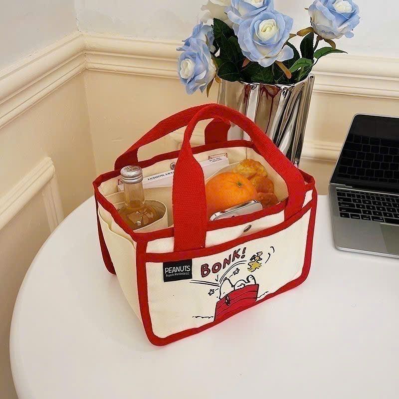  Túi Tote Snoopy Đựng Đồ Ăn Trưa 