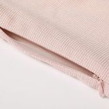  Đầm Xòe Xếp Li Vải Bố Hồng 