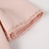  Đầm Xòe Xếp Li Vải Bố Hồng 