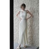  Váy Dài Dệt Kim Xếp Ly Thời Trang 