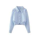  Áo Sơ Mi Croptop Cách Điệu 