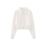  Áo Sơ Mi Croptop Cách Điệu 