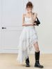 Váy Đầm Hai Dây Màu Trắng Cho Nữ