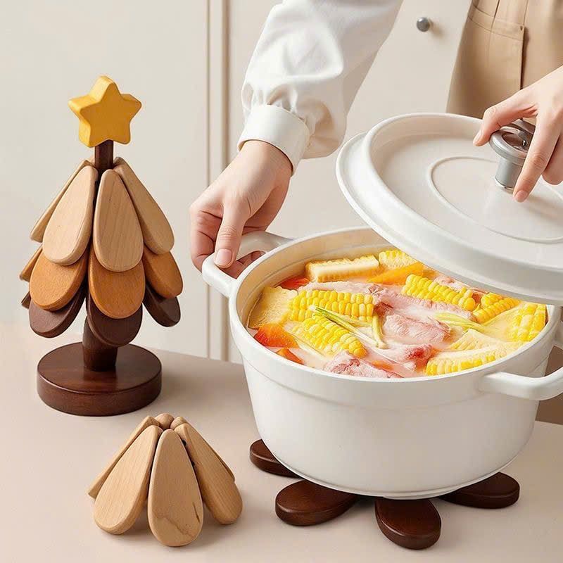  Đế Lót Ly Hình Cây Thông Sáng Tạo 