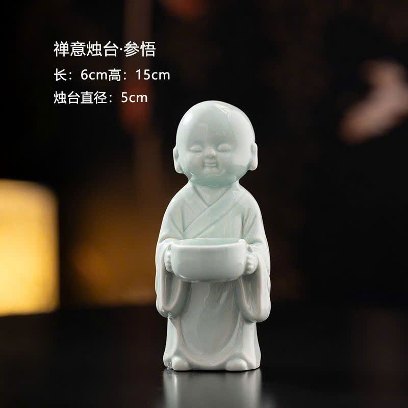  Tượng Chú Tiểu Bê Nến 