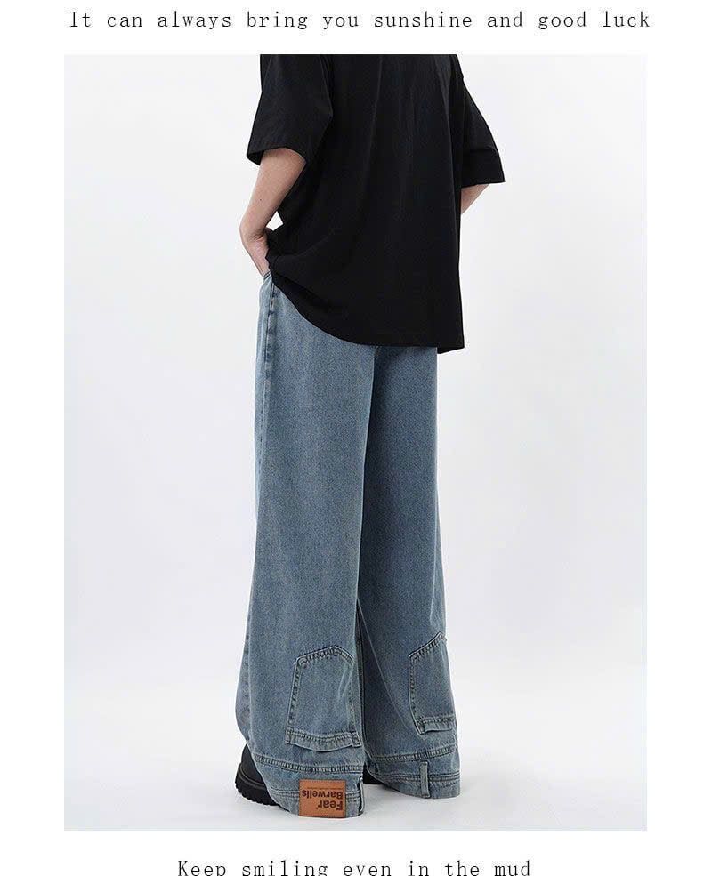  Quần Jeans Ống Túi Ngược 