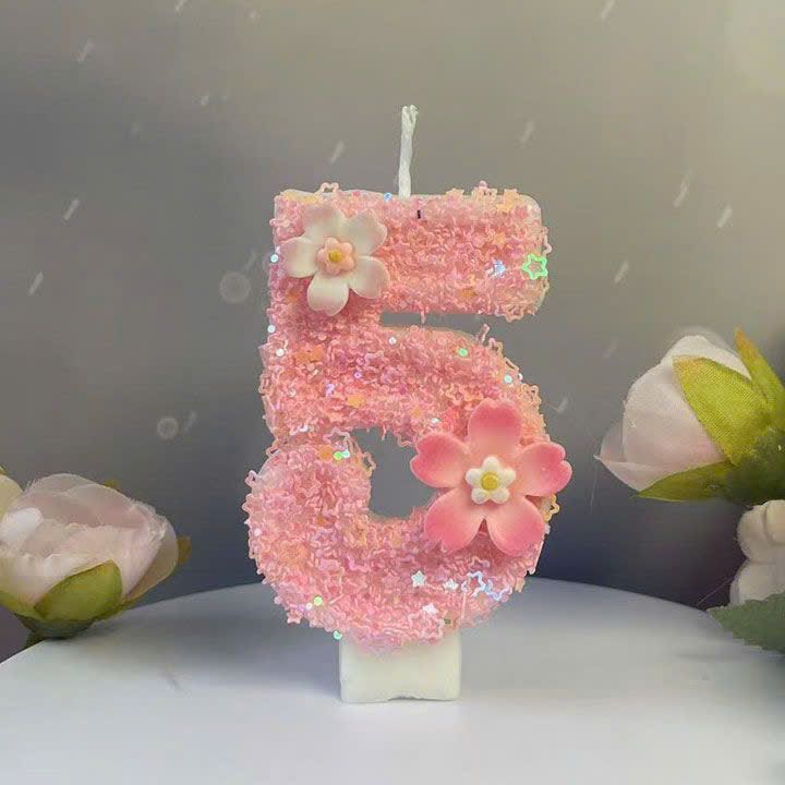  Nến Hoa Sinh Nhật 12 Số Sakura 