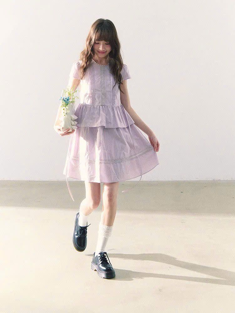  Đầm Tay Áo Kiểu Pháp 